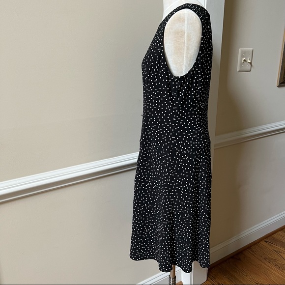 Tommy Hilfiger Black Dress with White Polka Dots. - Picture 5 of 9